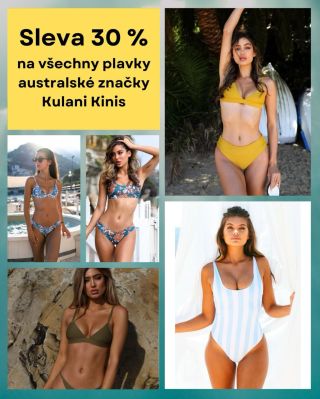 🌟 Sleva 30 % na všechny plavky Kulani Kinis! 🌟 Venku je krásně, pojďte se s námi připravit na léto! Australské plavky...